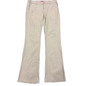 Unionbay Khaki Flare Leg Pants Womens 11 Beige Chino Trousers JB83754 Stretch